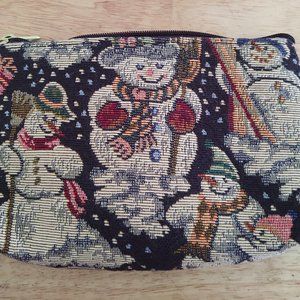 ***4 for $20***Snowman Cosmetic Bag w/Pedicure Set